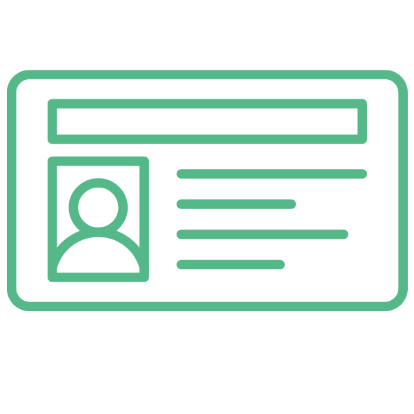Stylized graphic of an id