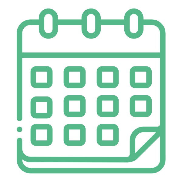 Stylized graphic of a calendar